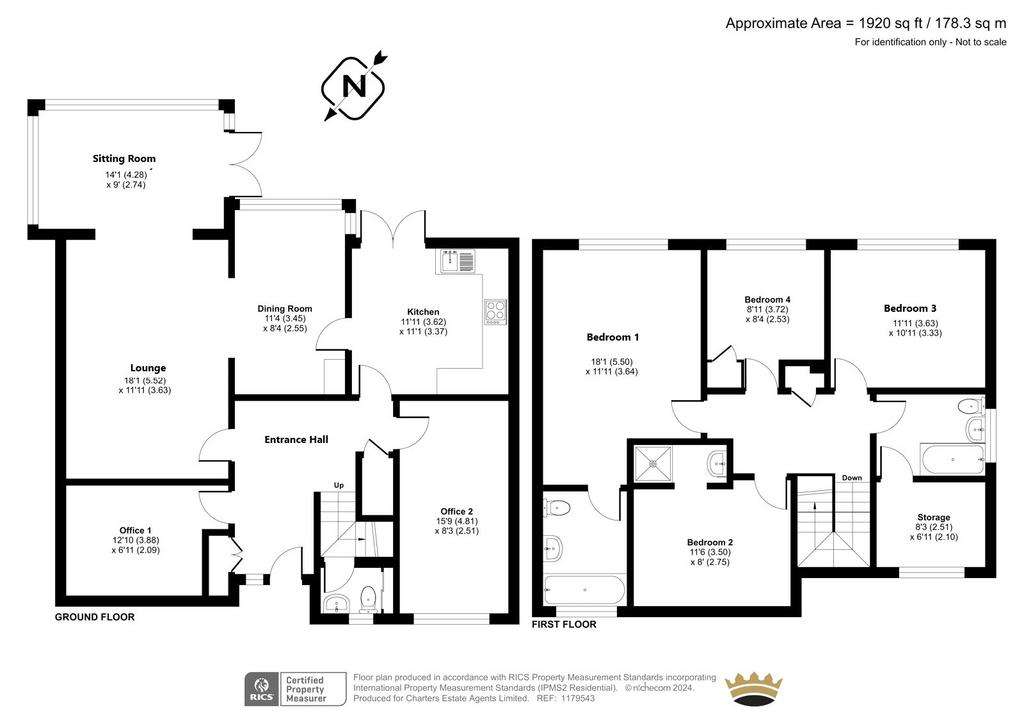 4 bedroom detached house for sale - floorplan