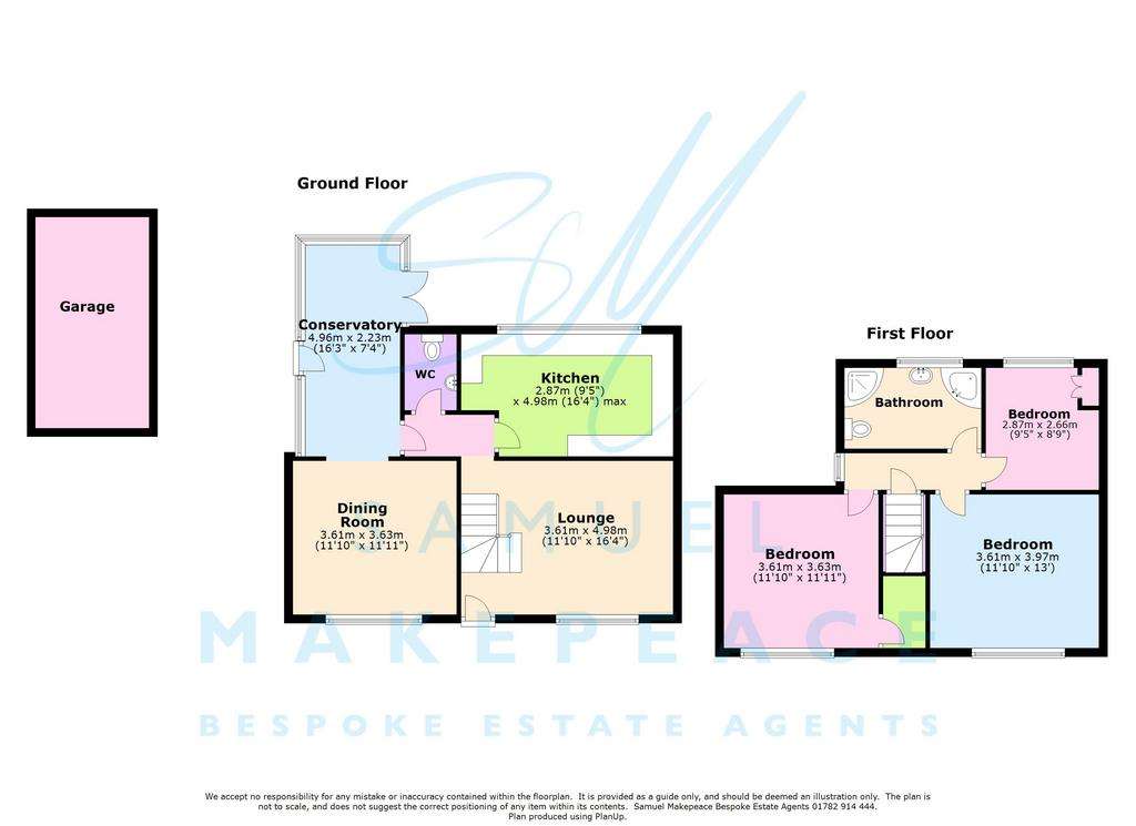 3 bedroom semi-detached house for sale - floorplan