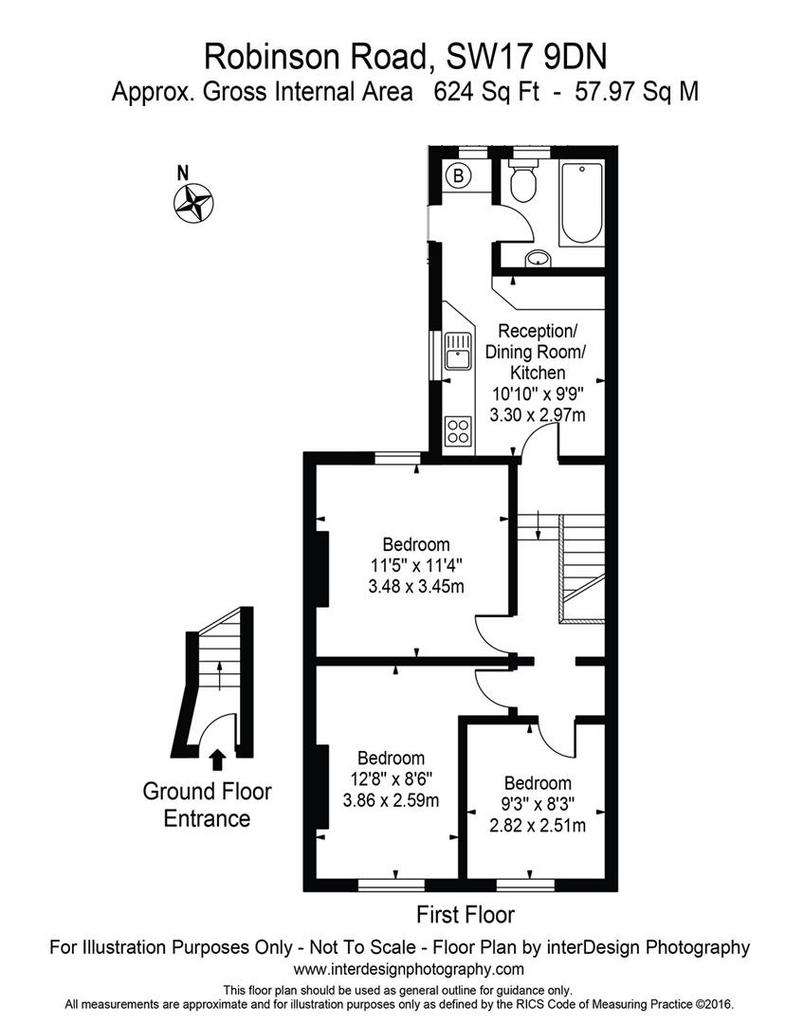 2 bedroom flat to rent - floorplan