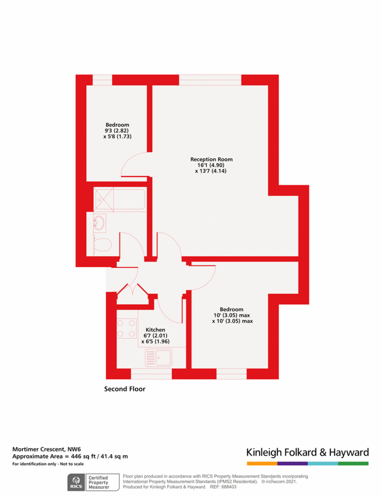 2 bedroom flat for sale - floorplan