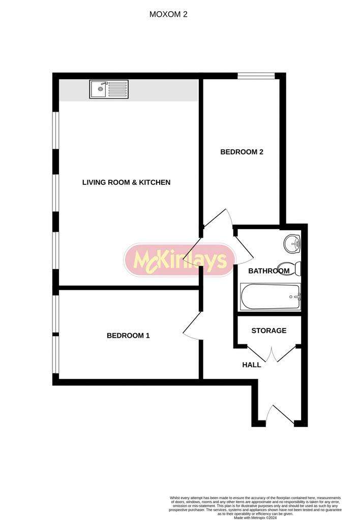 2 bedroom flat to rent - floorplan