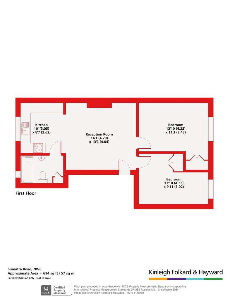 2 bedroom flat for sale - floorplan