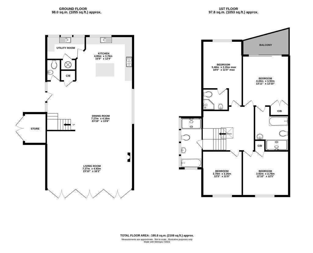 4 bedroom house for sale - floorplan