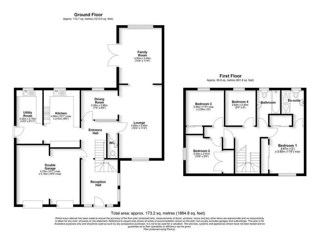 4 bedroom house for sale - floorplan