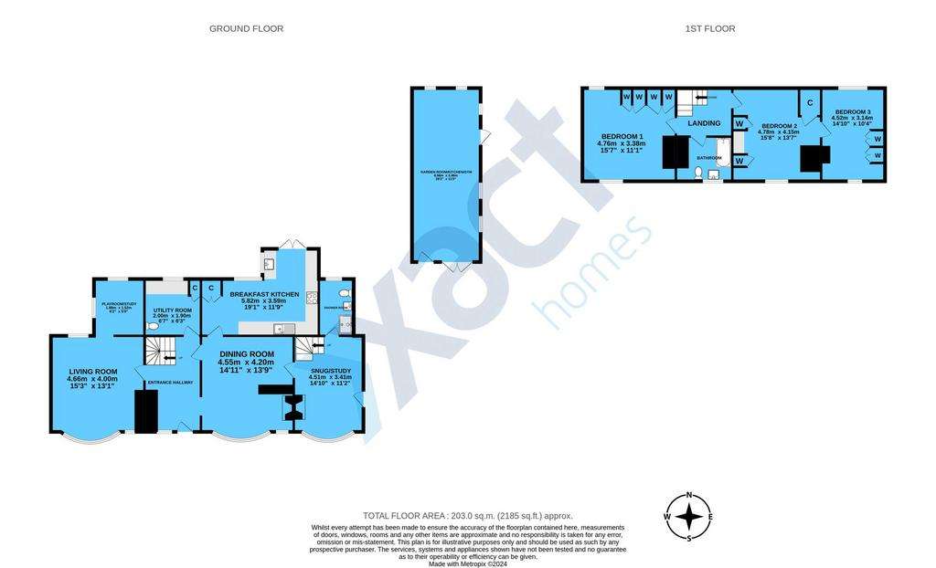 3 bedroom cottage for sale - floorplan