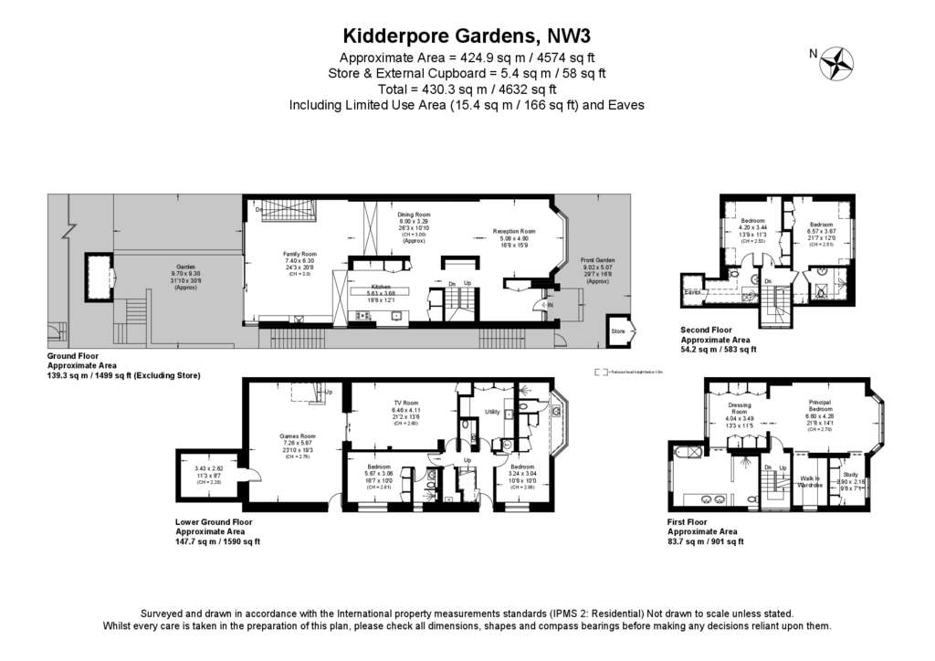 5 bedroom semi-detached house for sale - floorplan