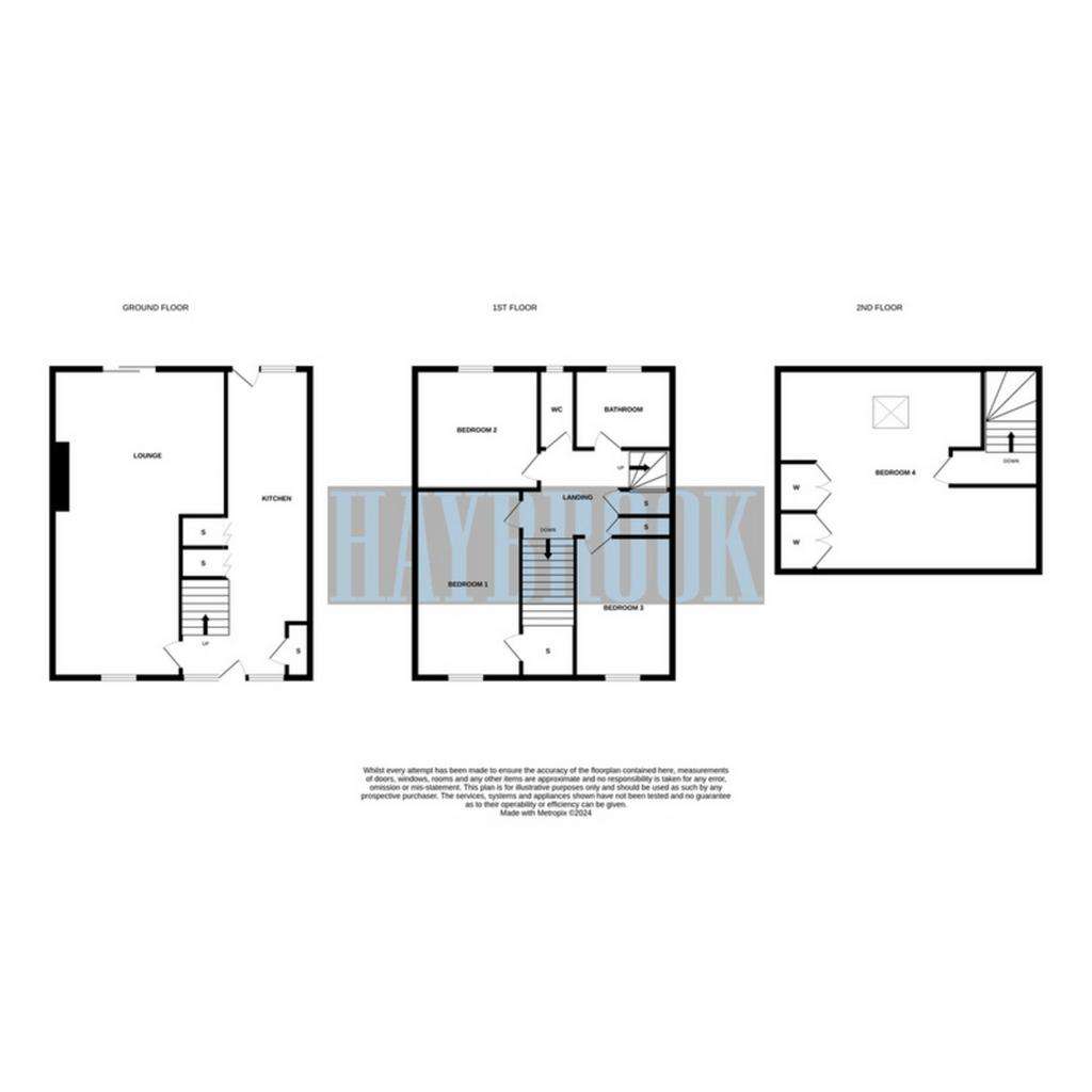 4 bedroom terraced house for sale - floorplan