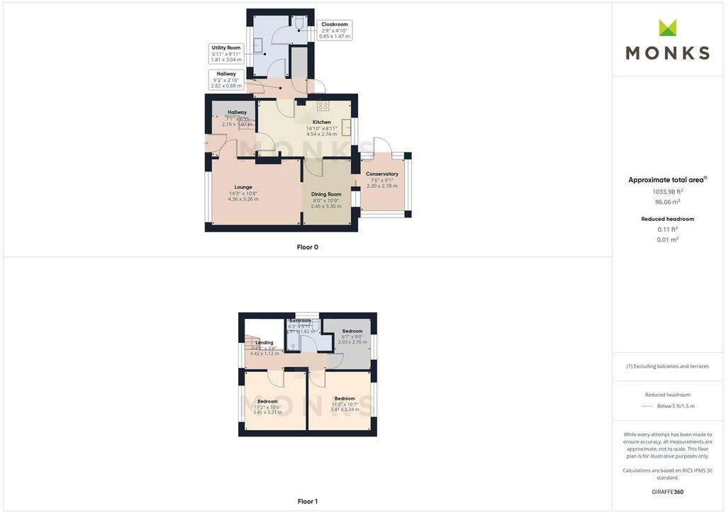 3 bedroom house for sale - floorplan