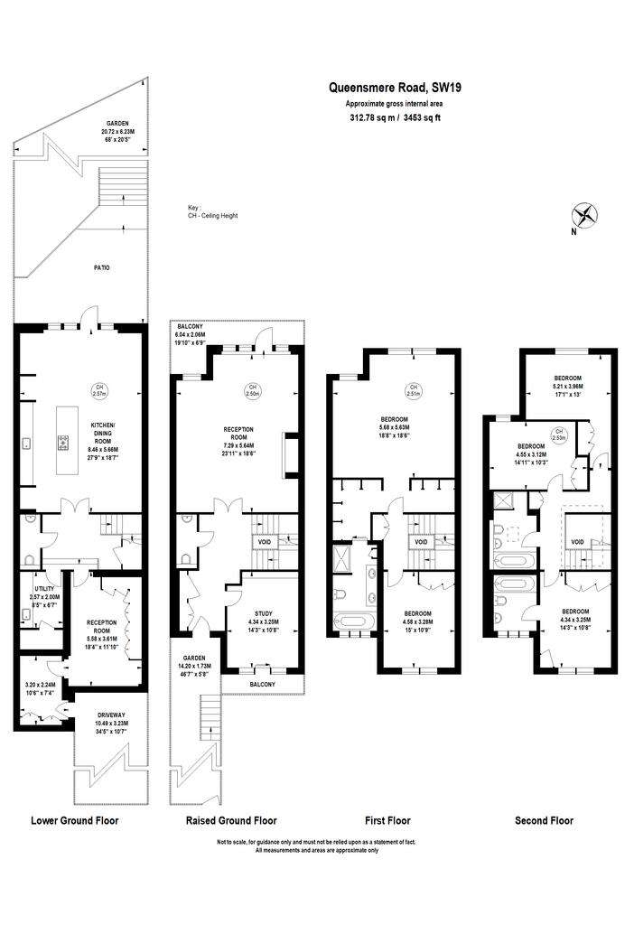 5 bedroom terraced house to rent - floorplan