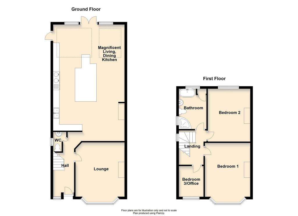 3 bedroom semi-detached house for sale - floorplan