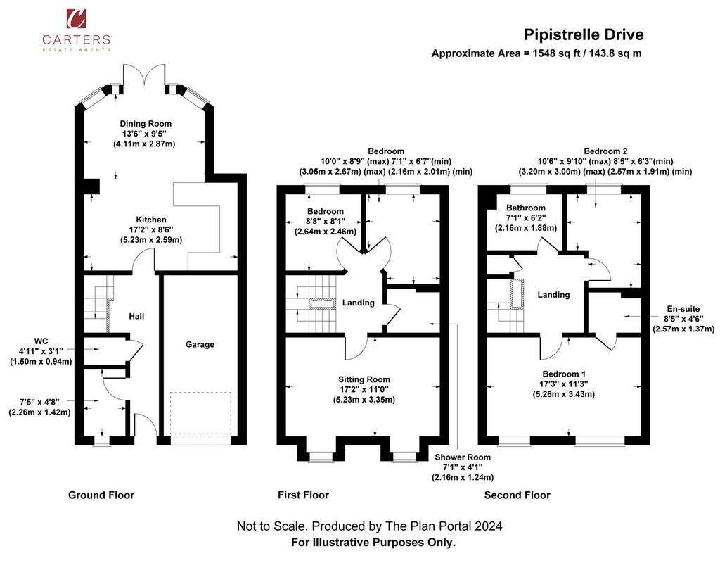 4 bedroom end of terrace house to rent - floorplan