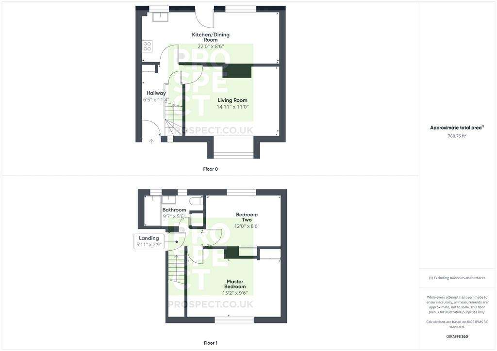 2 bedroom semi-detached house to rent - floorplan