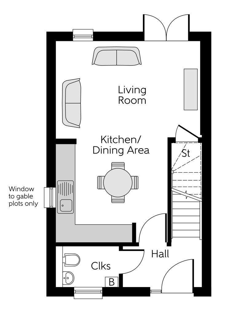 3 bedroom terraced house for sale - floorplan