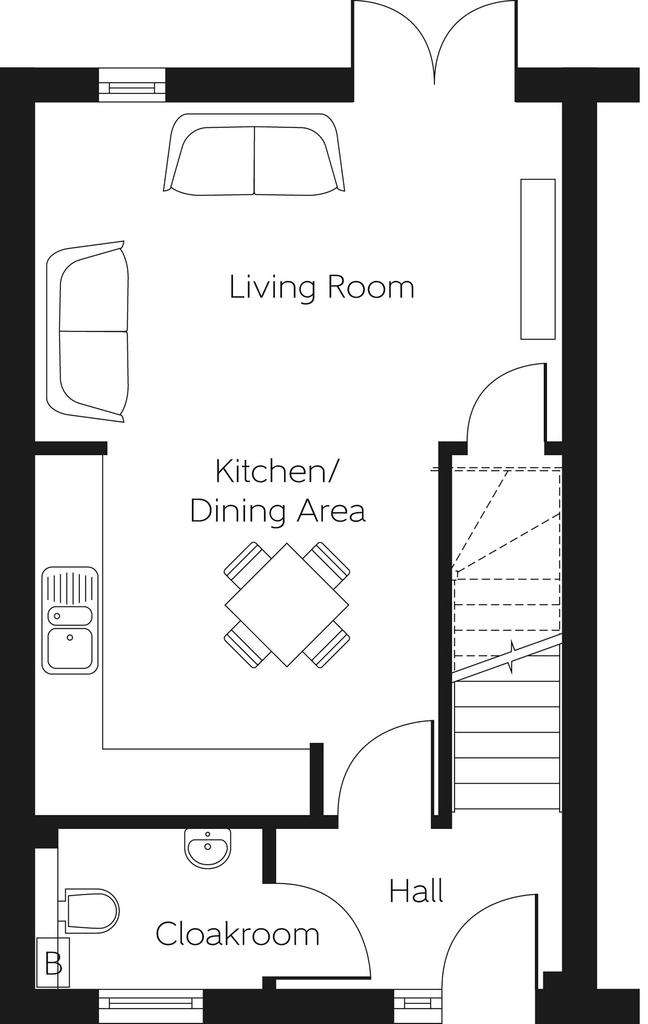 3 bedroom end of terrace house for sale - floorplan