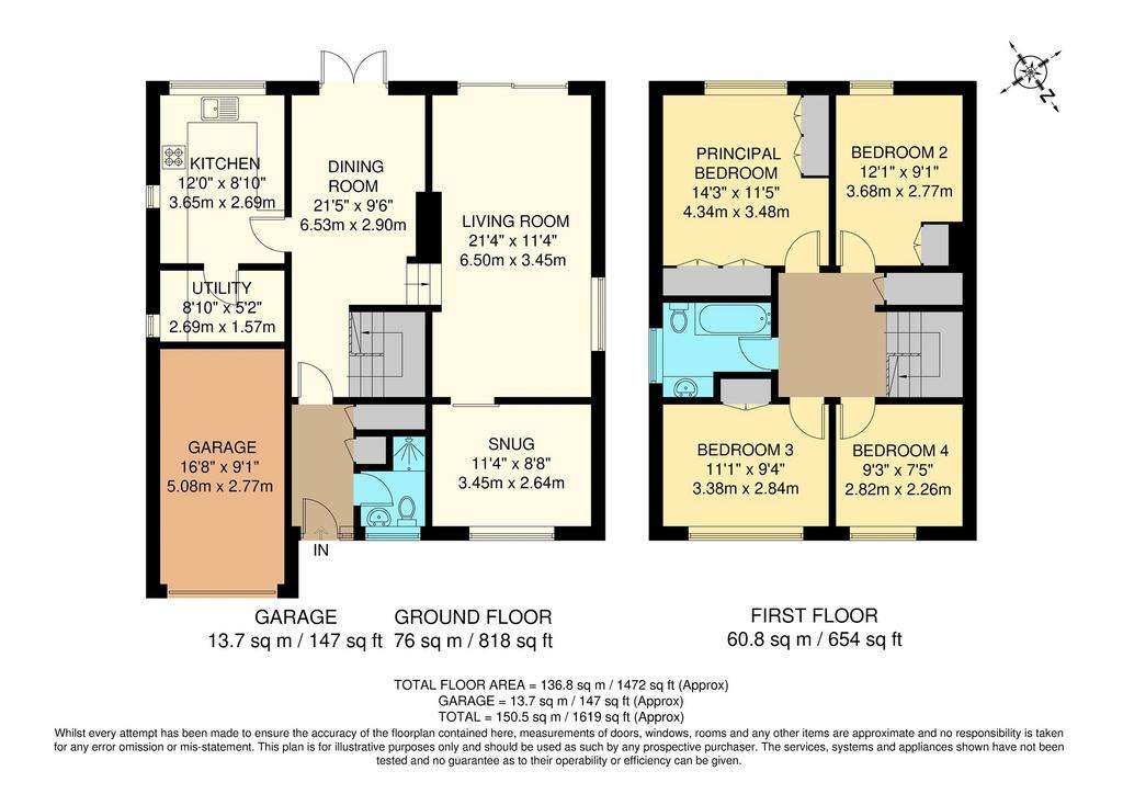 4 bedroom detached house for sale - floorplan