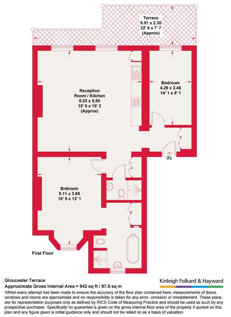 2 bedroom flat for sale - floorplan