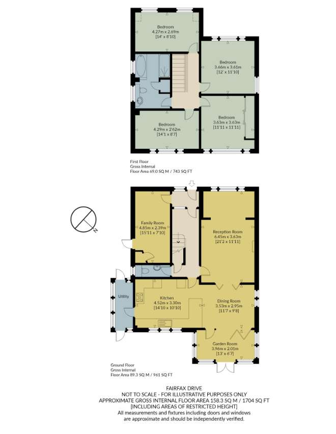 4 bedroom detached house for sale - floorplan