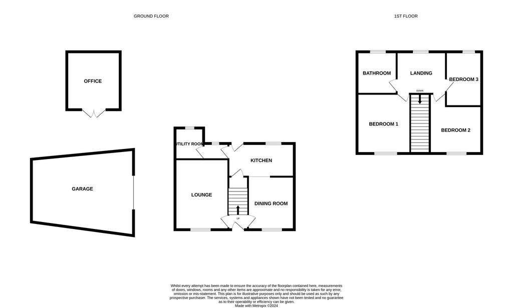 3 bedroom semi-detached house for sale - floorplan