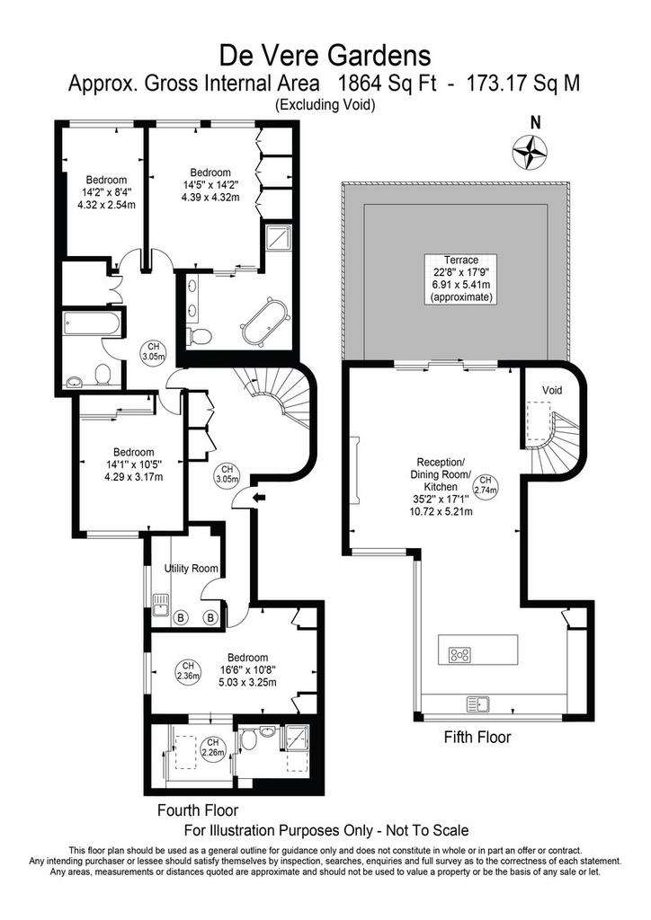 4 bedroom flat to rent - floorplan