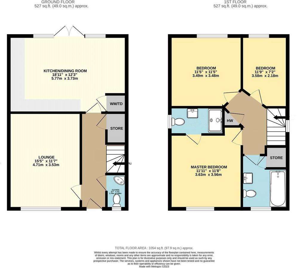 3 bedroom detached house for sale - floorplan