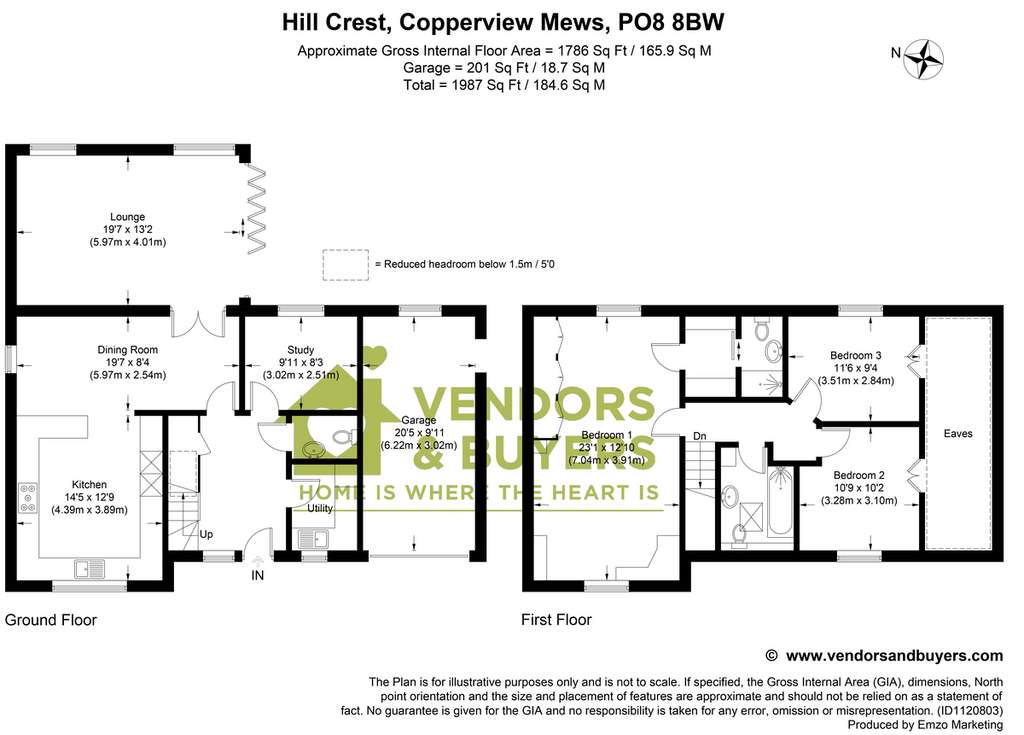 3 bedroom detached house for sale - floorplan