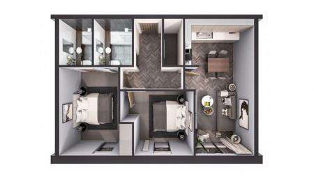 2 bedroom flat for sale - floorplan