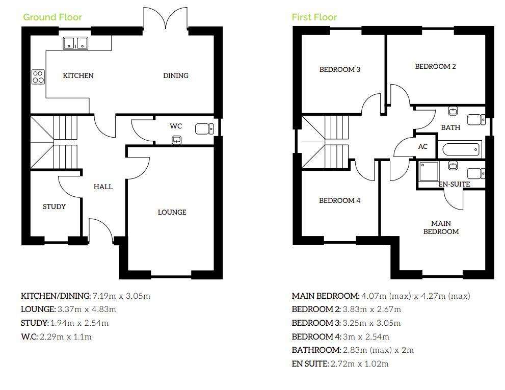 4 bedroom detached house for sale - floorplan