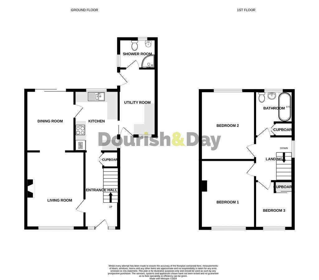 3 bedroom semi-detached house for sale - floorplan