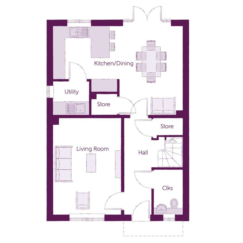 4 bedroom detached house for sale - floorplan