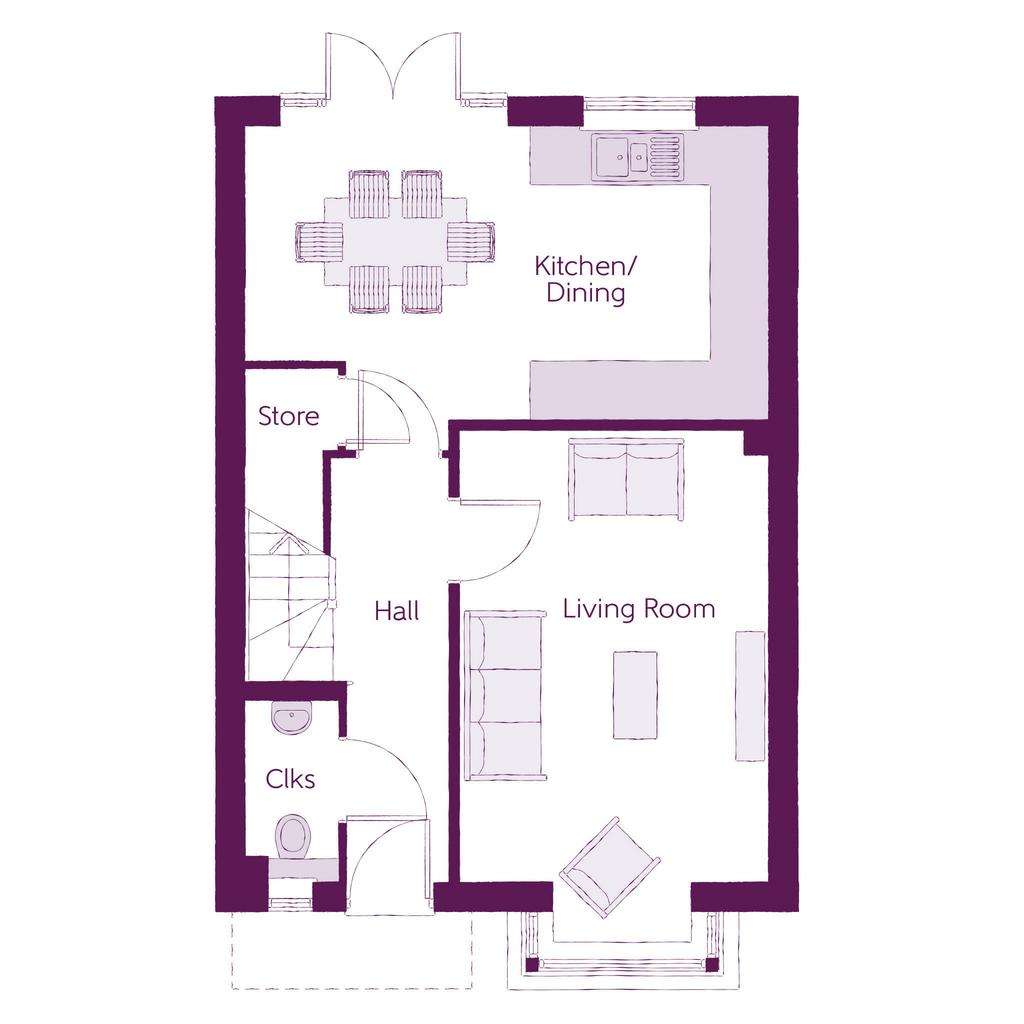 3 bedroom detached house for sale - floorplan