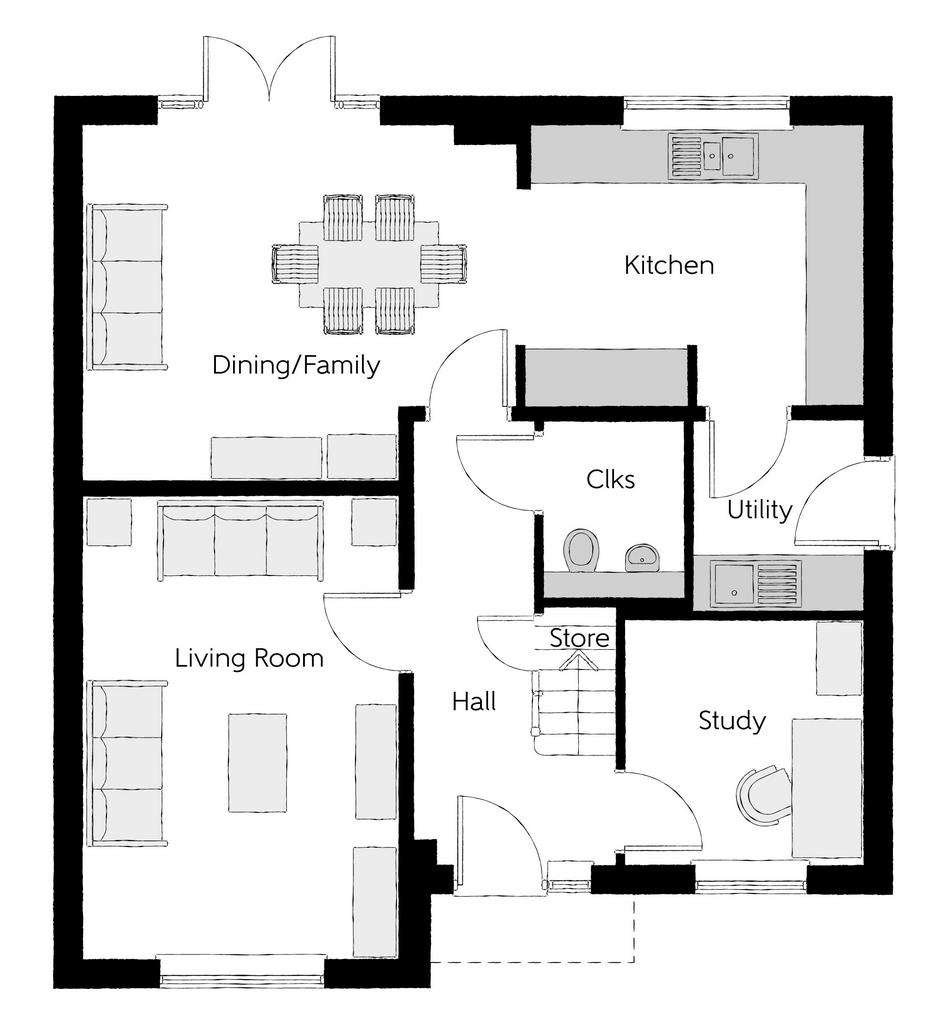 4 bedroom detached house for sale - floorplan