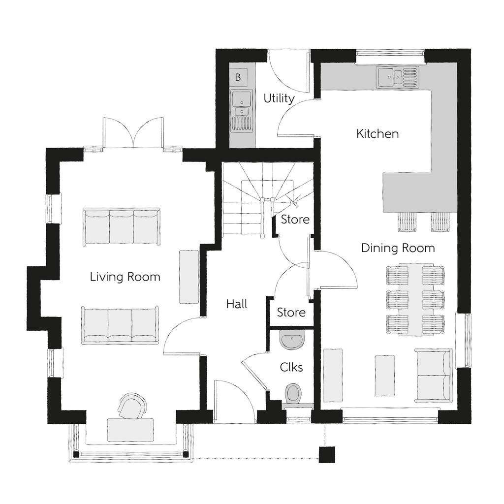 4 bedroom detached house for sale - floorplan