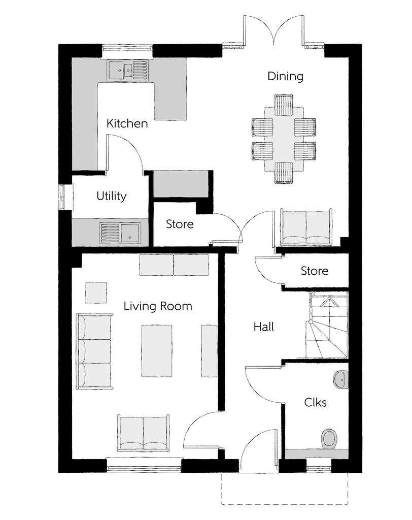 4 bedroom detached house for sale - floorplan