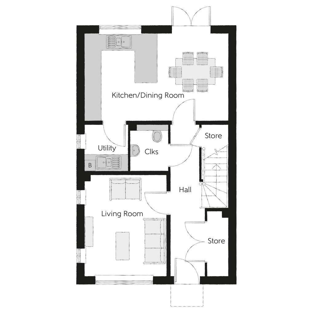 3 bedroom link-detached house for sale - floorplan