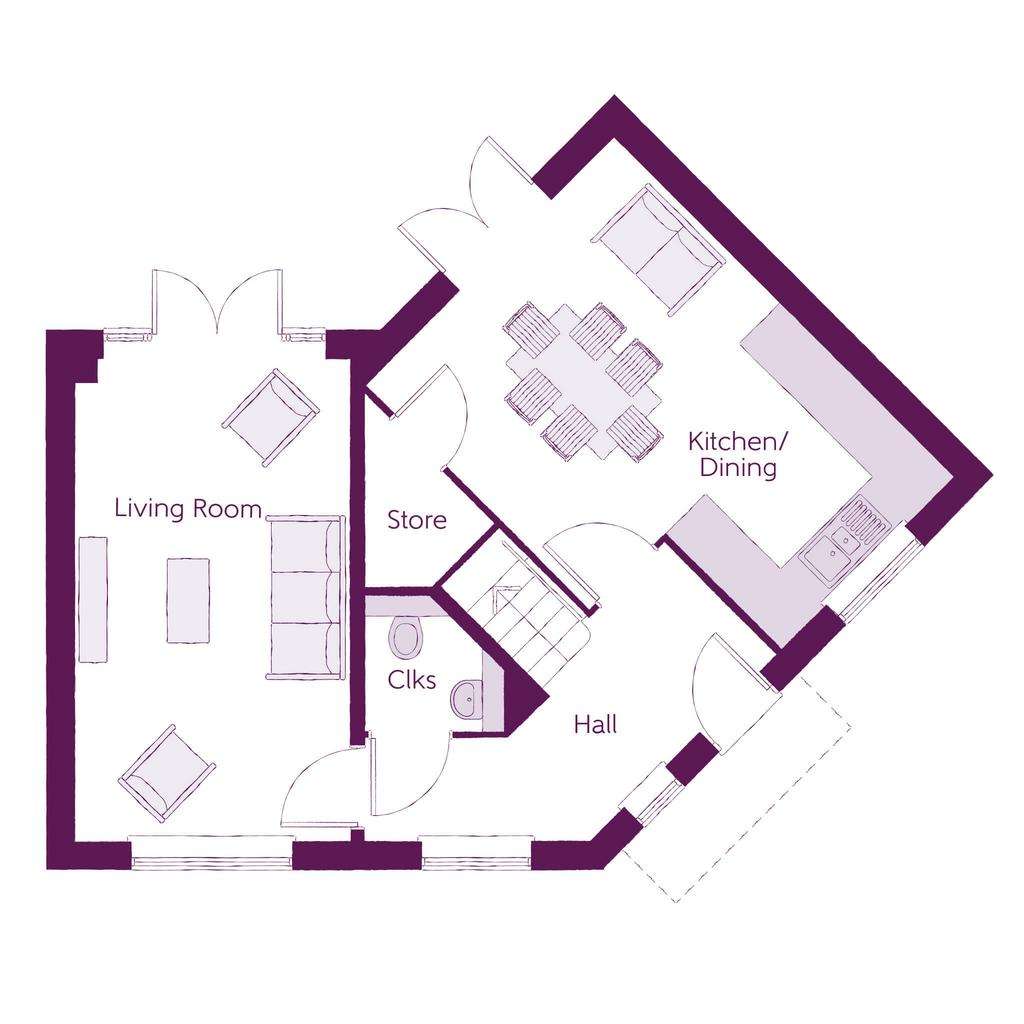 3 bedroom detached house for sale - floorplan