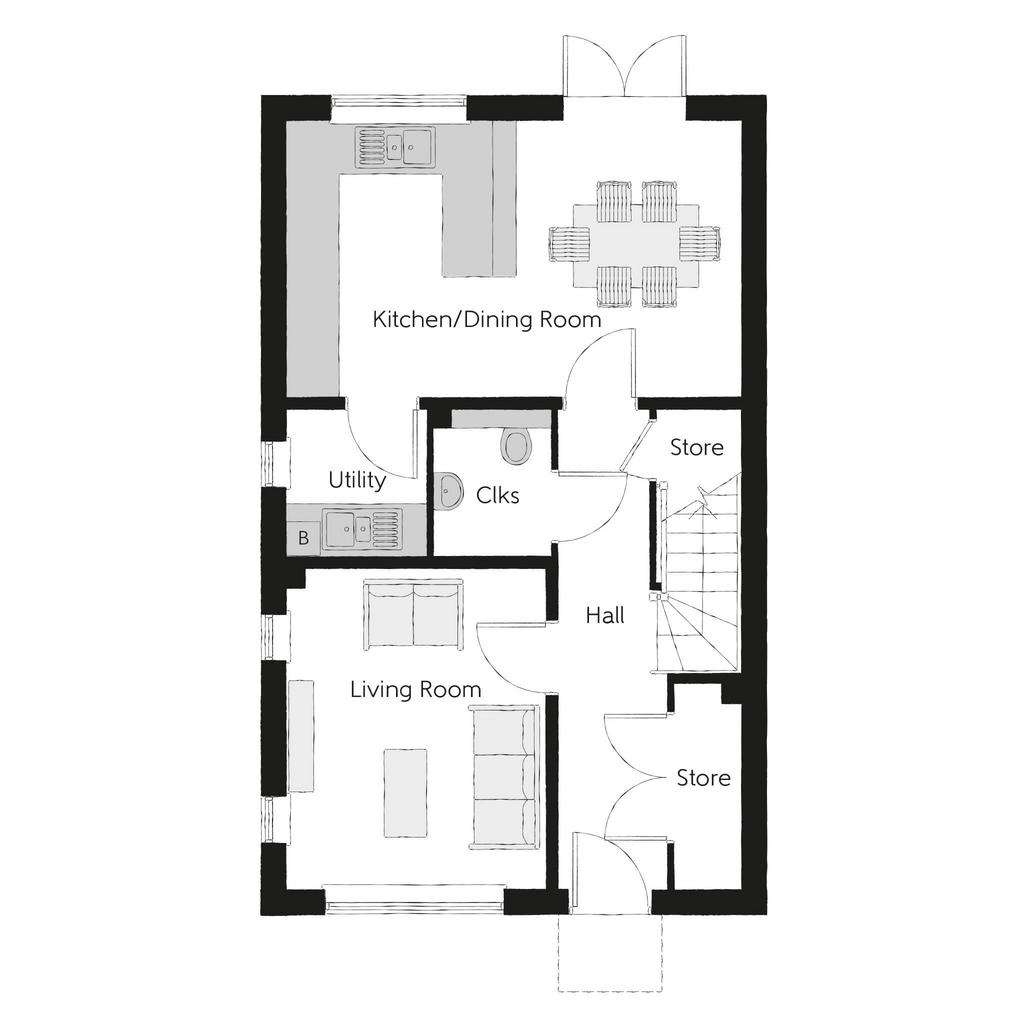 3 bedroom link-detached house for sale - floorplan