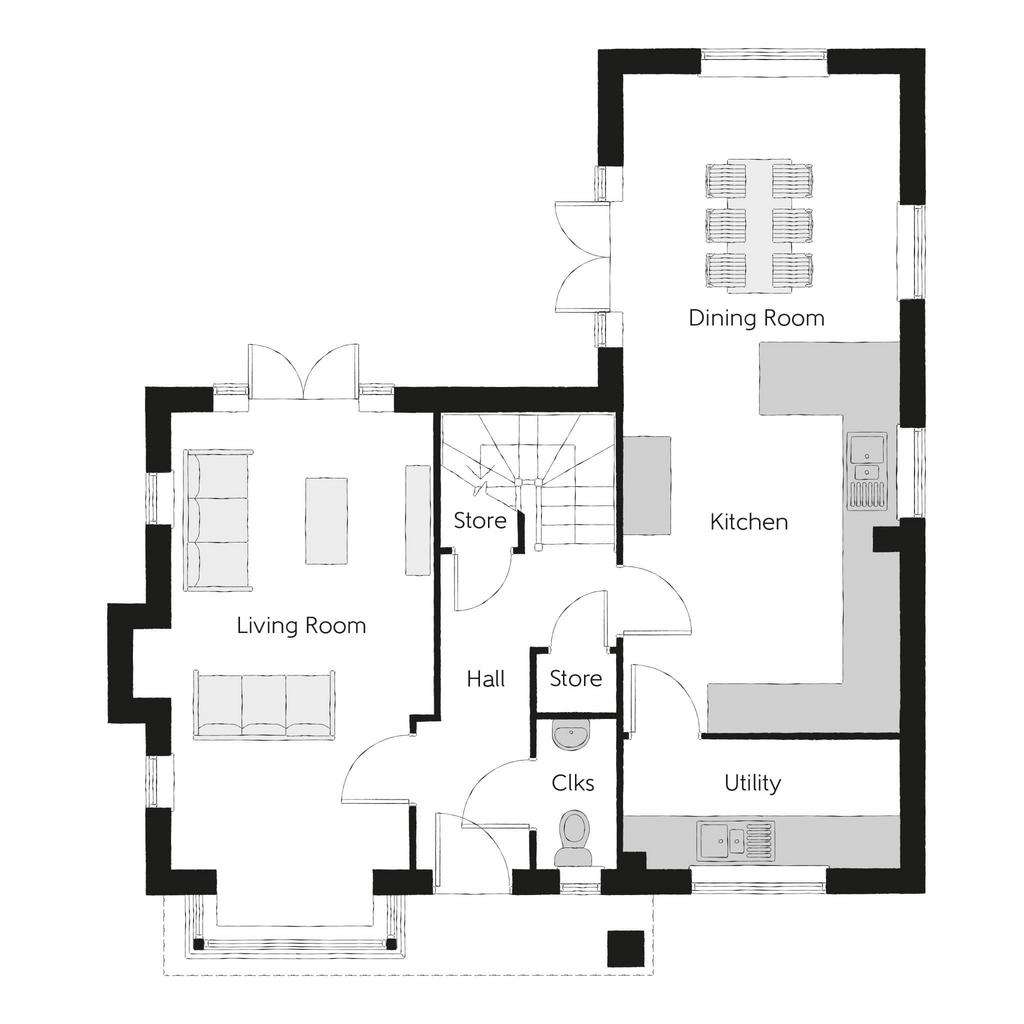 4 bedroom detached house for sale - floorplan