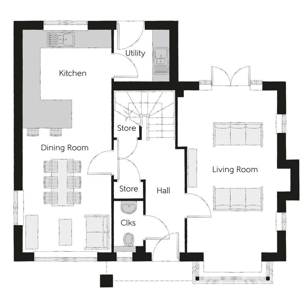 5 bedroom detached house for sale - floorplan