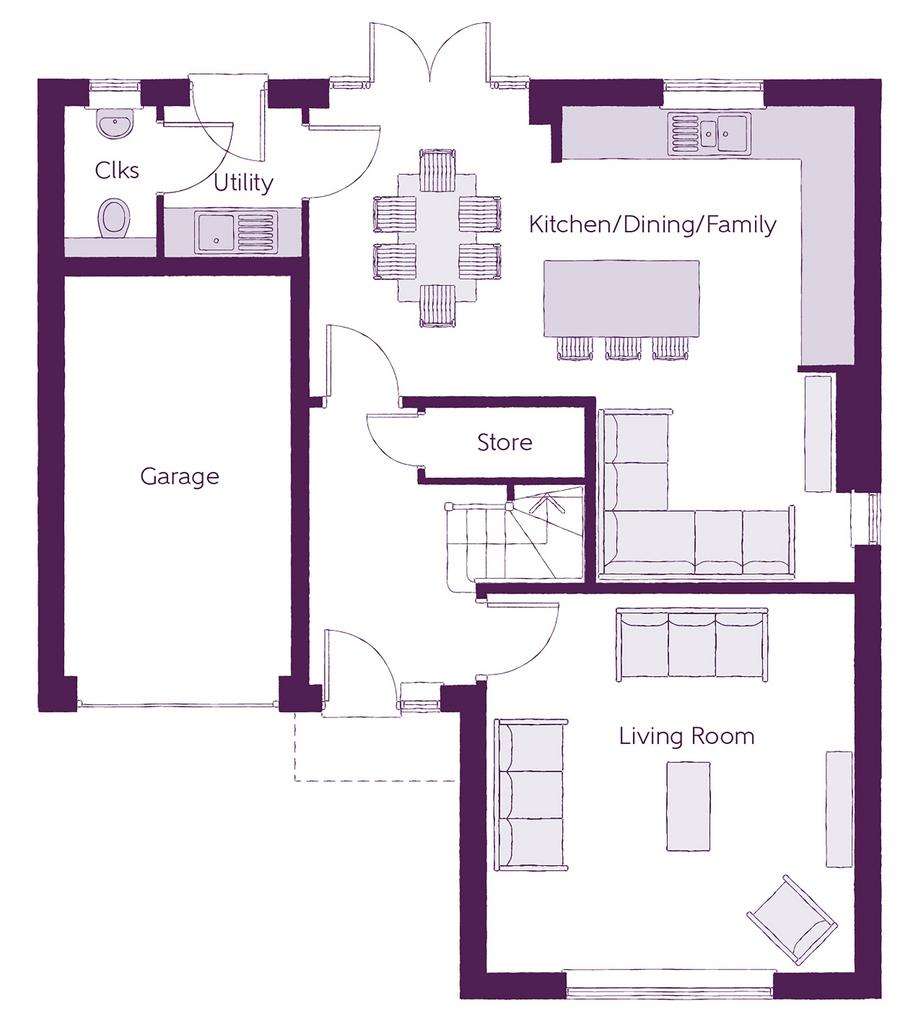 4 bedroom detached house for sale - floorplan