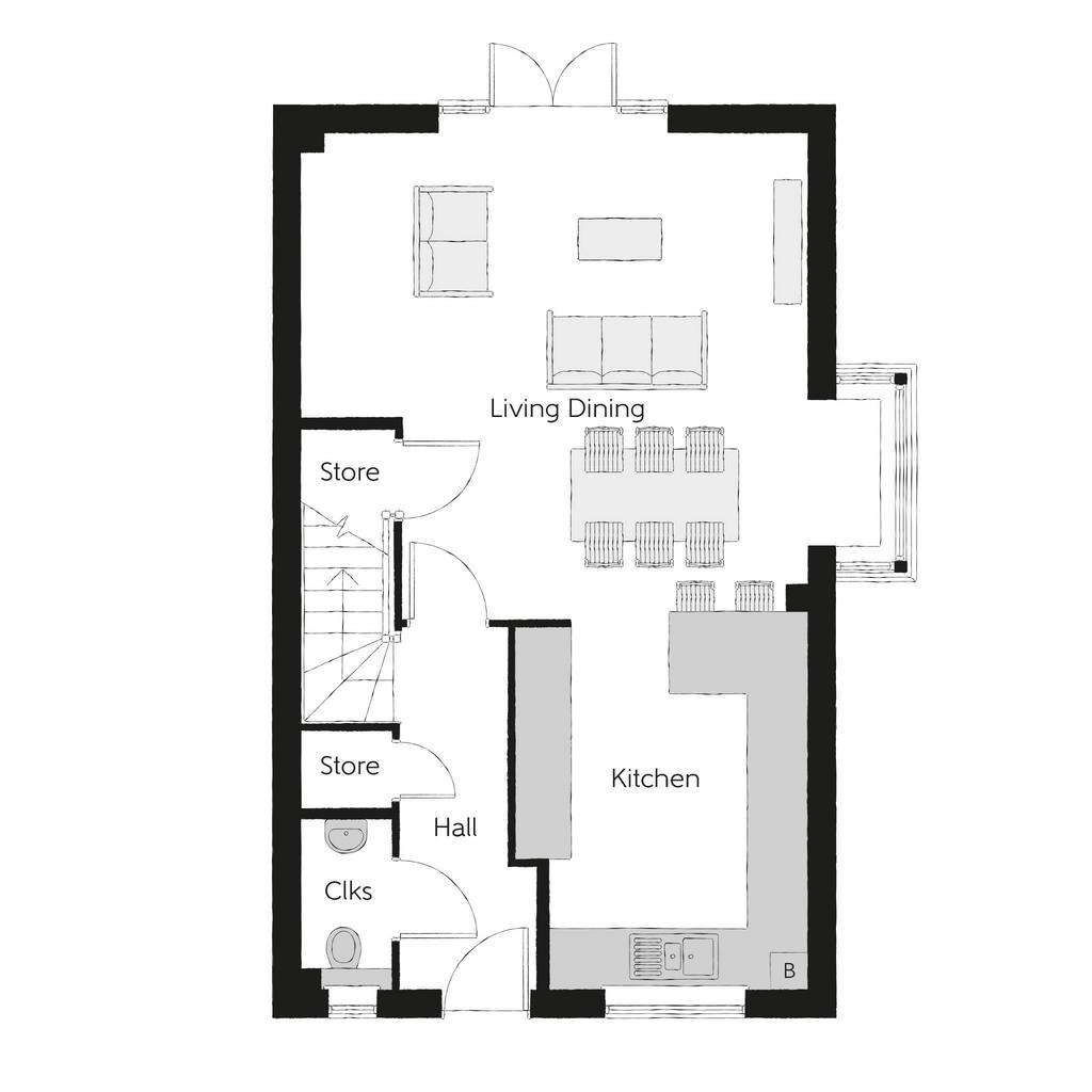 3 bedroom end of terrace house for sale - floorplan