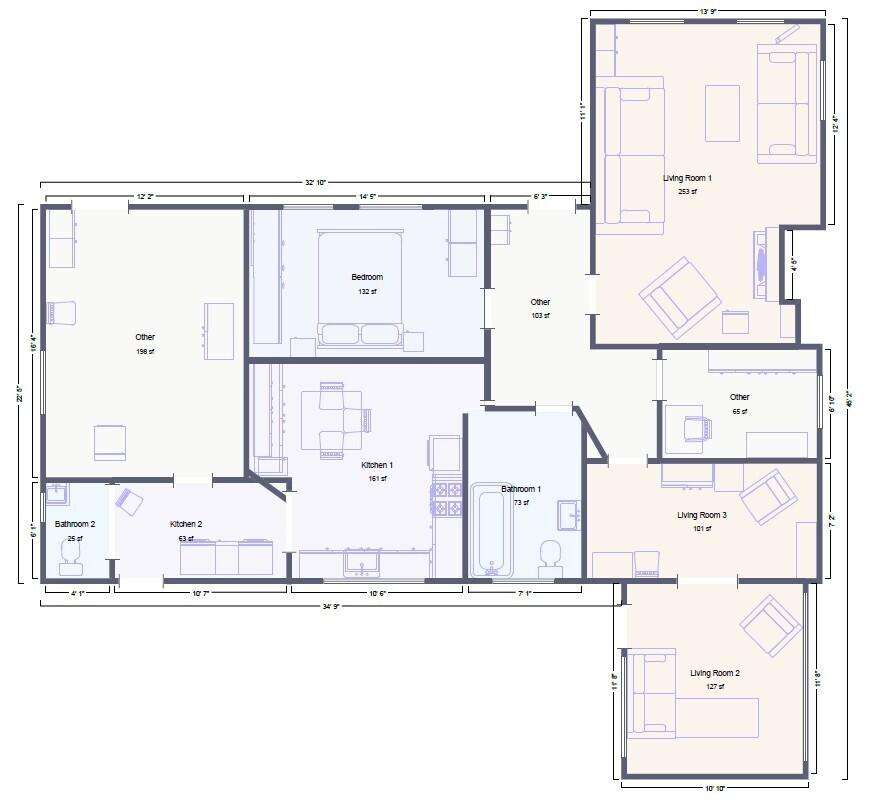 3 bedroom detached bungalow for sale - floorplan