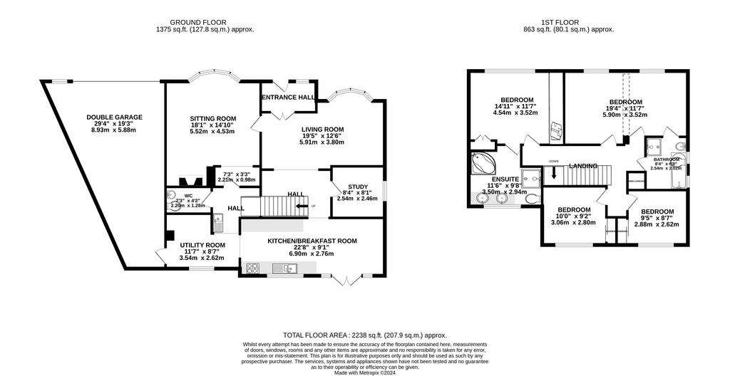 4 bedroom detached house for sale - floorplan