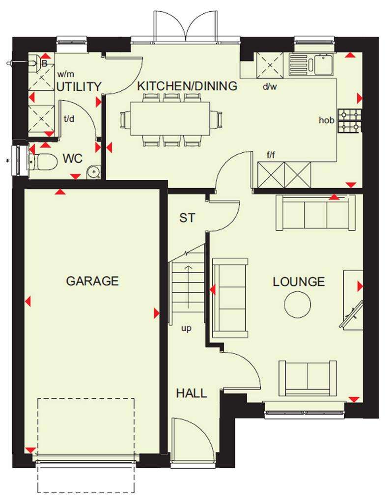 4 bedroom detached house for sale - floorplan