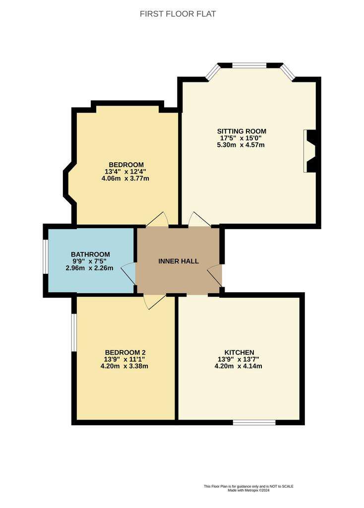 2 bedroom flat to rent - floorplan