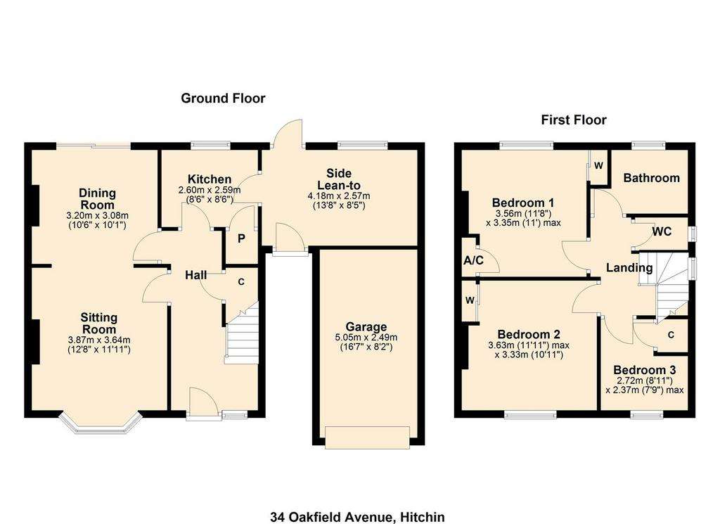 3 bedroom semi-detached house for sale - floorplan