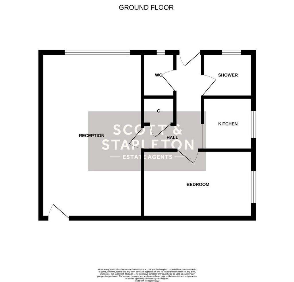 1 bedroom flat to rent - floorplan