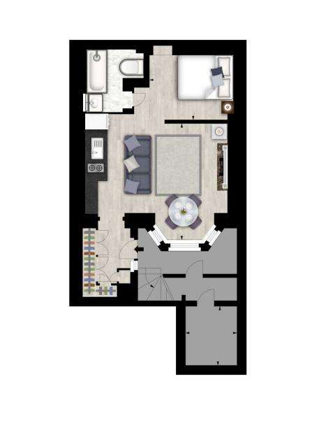 1 bedroom flat to rent - floorplan