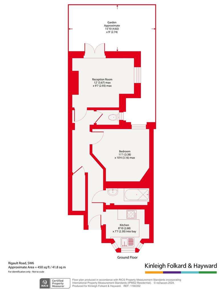 1 bedroom flat for sale - floorplan