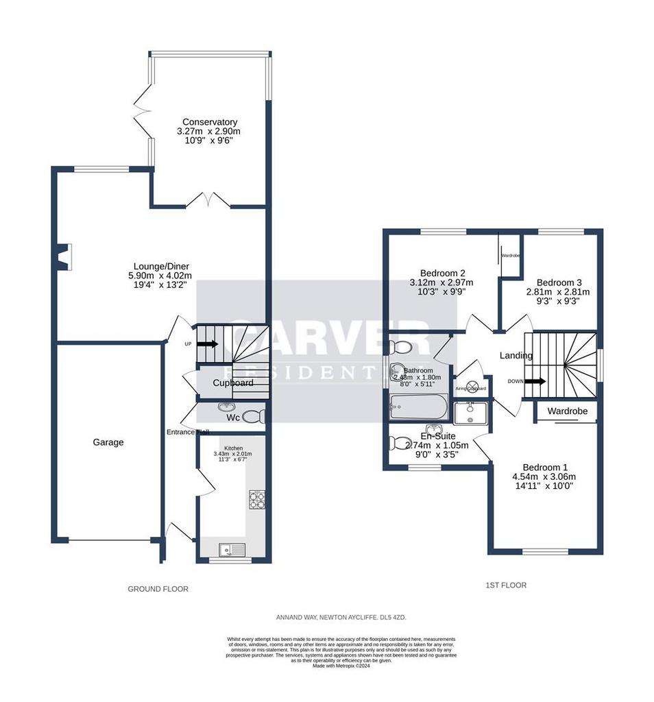 3 bedroom detached house for sale - floorplan