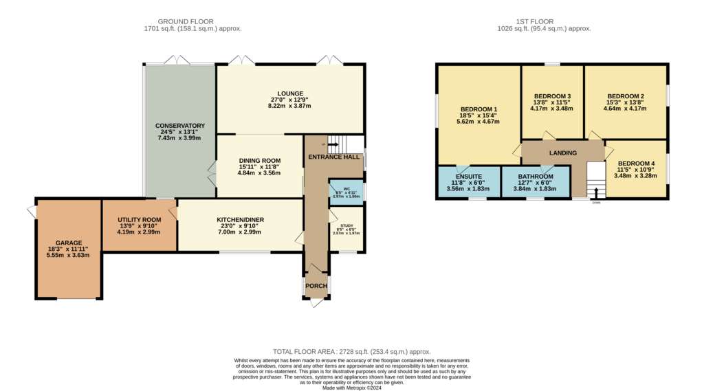 4 bedroom detached house for sale - floorplan